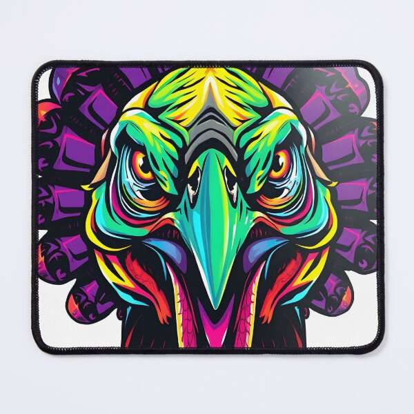 Item preview, Gobble Angry Turkey Face Psychedelic Prismatic Colors 2 designed and sold by webjmf.
