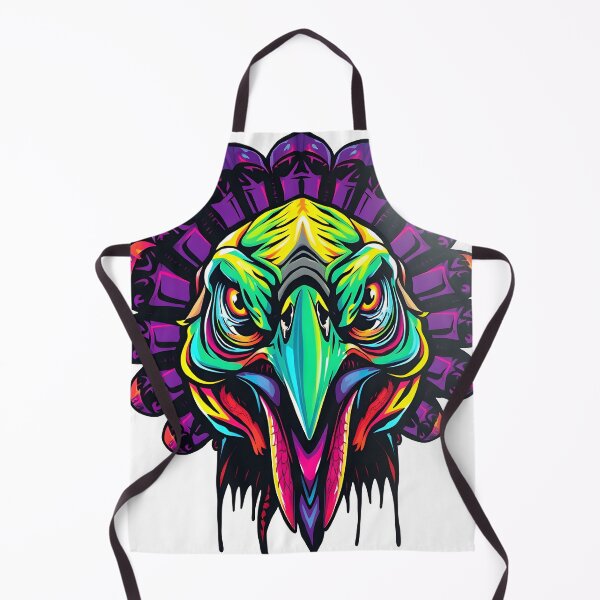 Item preview, Gobble Angry Turkey Face Psychedelic Prismatic Colors 2 designed and sold by webjmf.