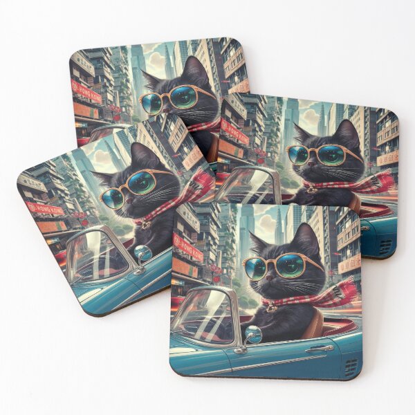 Item preview, Cat on tour - I love Hong Kong! designed and sold by lavka-xd.