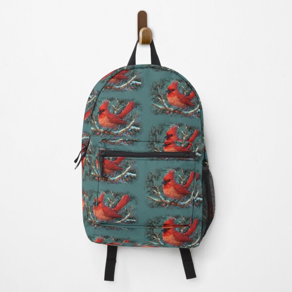 Item preview, Cute Red Cardinal with Winter Red Berries designed and sold by NaturePrints.