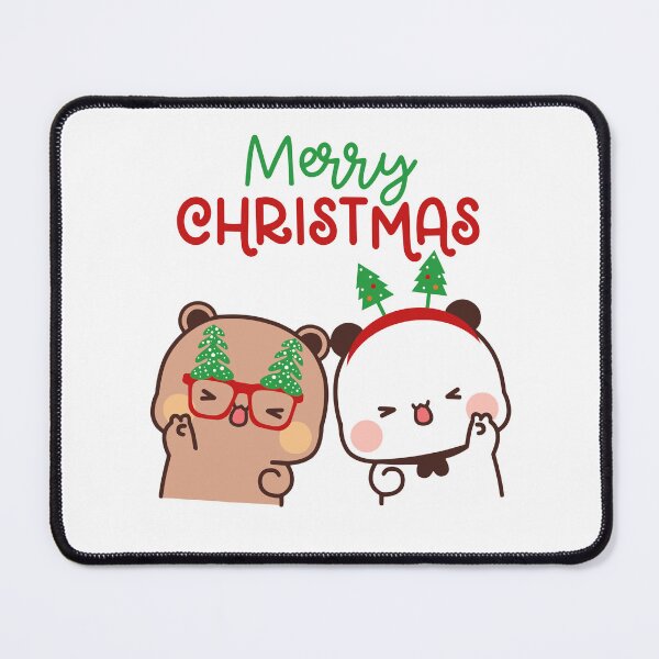 Item preview, DuDu Bear and BuBu Panda celebrating Christmas designed and sold by Pandety.