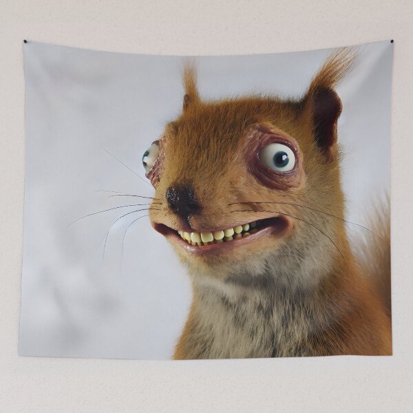 Item preview, The Squirrel's Startling Stare designed and sold by ArtPrintsUSA.