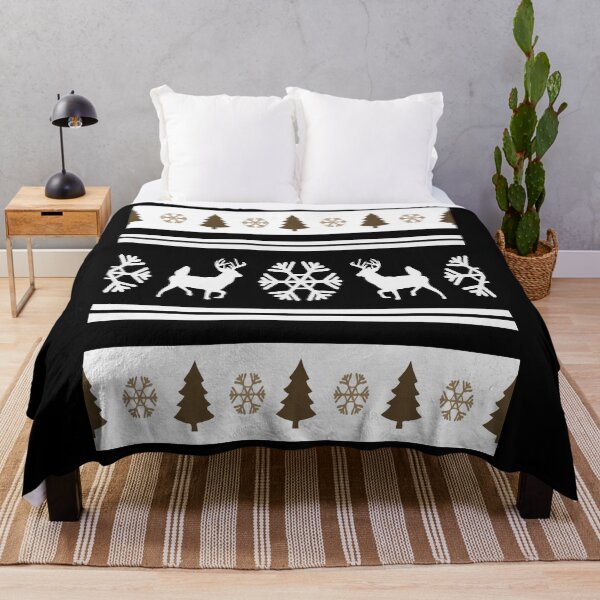 Item preview, Modern Christmas Border Pattern,Minimalist Pine Tree and frost flowers Conceive ,Scandinavian Holiday Decor designed and sold by NADIASHOP86.