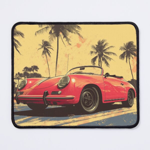 Item preview, Porsche 356 Convertable Miami Risograph Print designed and sold by blackdogshop.