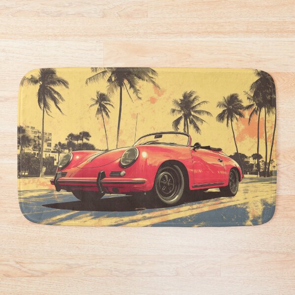 Item preview, Porsche 356 Convertable Miami Risograph Print designed and sold by blackdogshop.