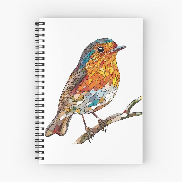 Item preview, Winter Robin Stain glass Design designed and sold by OtterComforts.