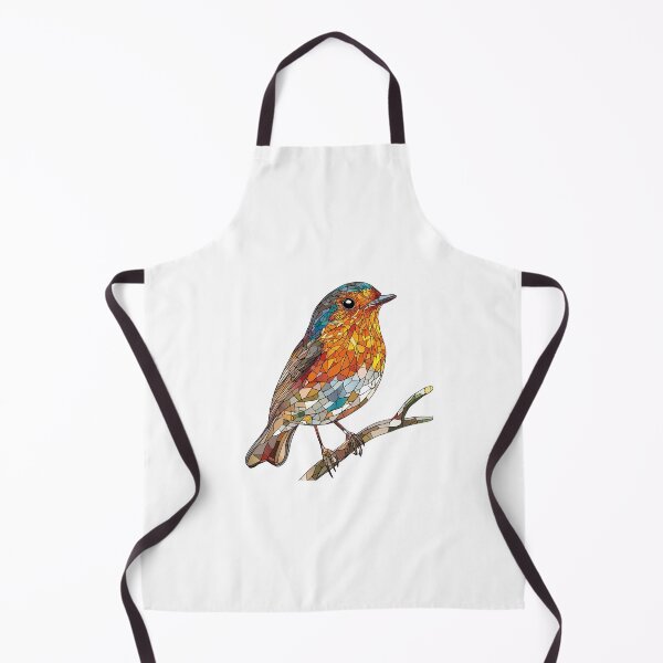 Item preview, Winter Robin Stain glass Design designed and sold by OtterComforts.