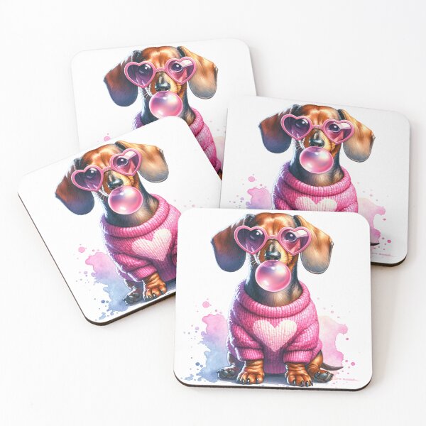 Aperçu de l'œuvre Bubblegum Doxie créée et vendue par BellaMiaCrafts.