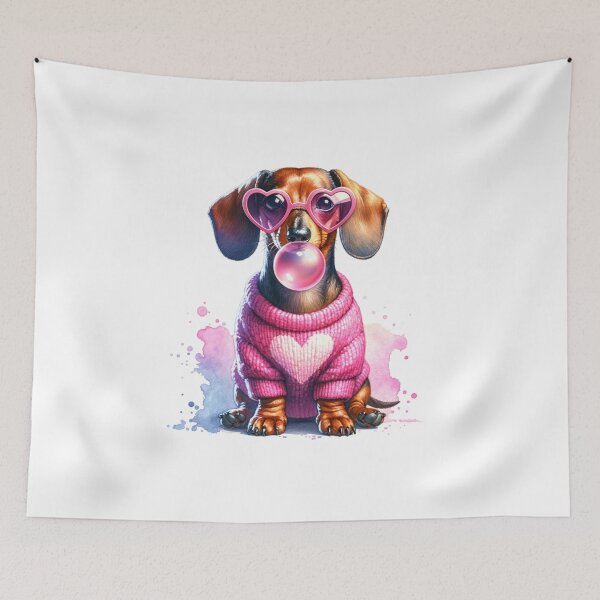 Item preview, Bubblegum Doxie designed and sold by BellaMiaCrafts.