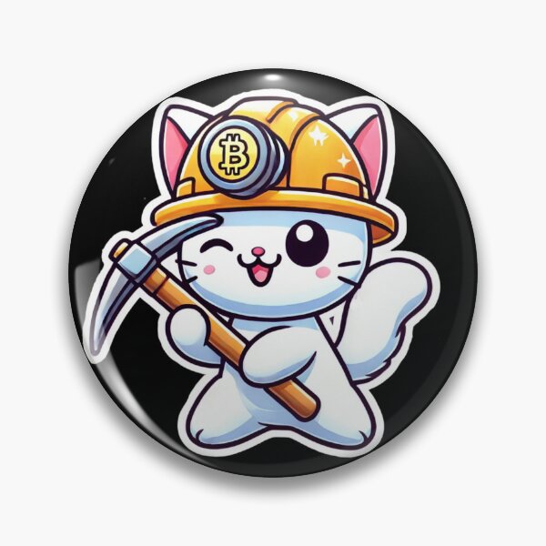 Item preview, Crypto Miner Kitty designed and sold by pixelpulsenyc.
