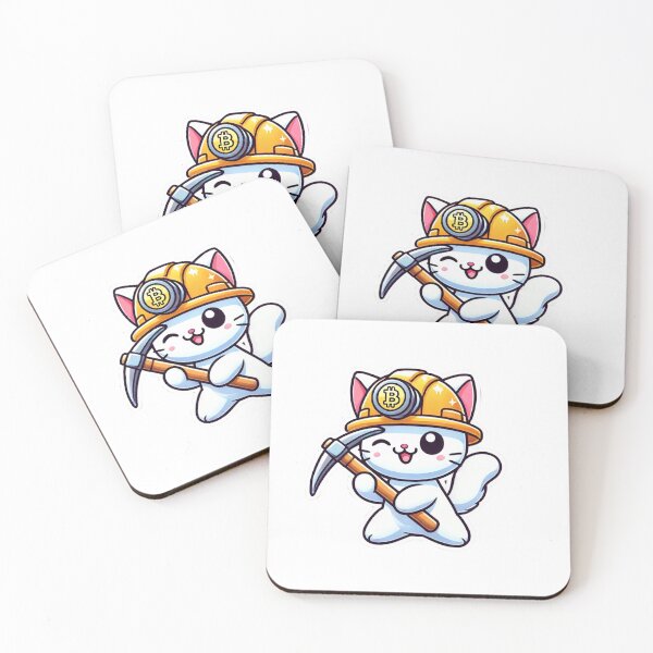 Item preview, Crypto Miner Kitty designed and sold by pixelpulsenyc.