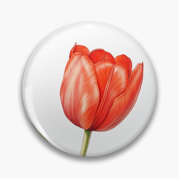 Item preview, Realistic Red Tulip  designed and sold by OtterComforts.
