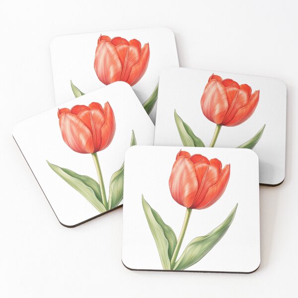 Item preview, Realistic Red Tulip  designed and sold by OtterComforts.