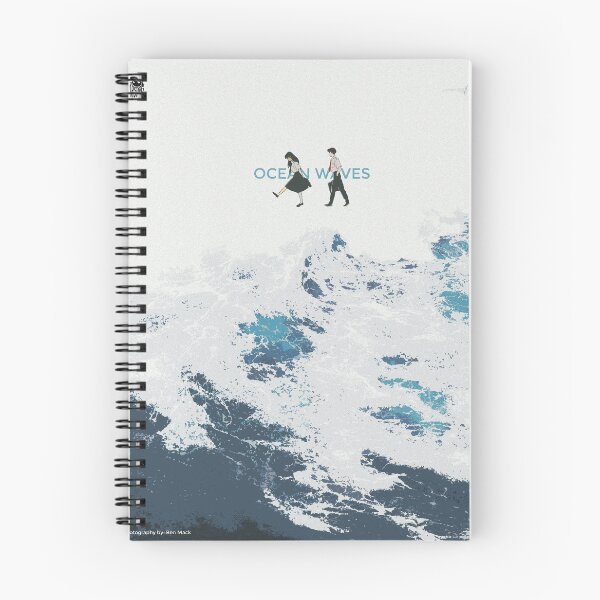 Item preview, Ocean Waves Studio Ghibli Movie Poster designed and sold by BearSingDesigns.