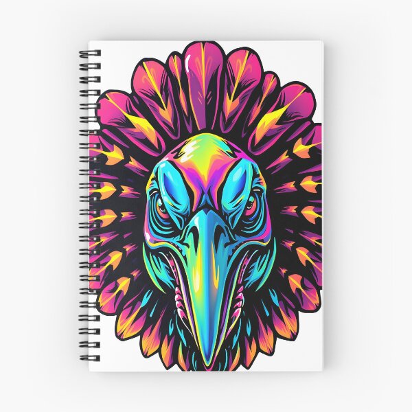 Item preview, Gobble Angry Turkey Face Psychedelic Prismatic Colors 3 designed and sold by webjmf.