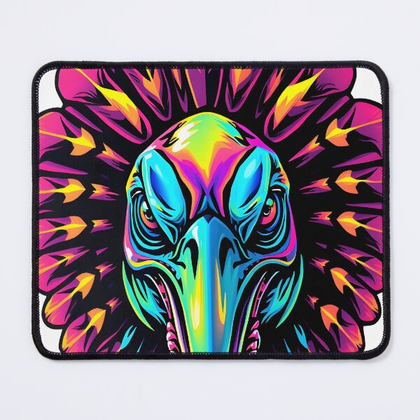 Item preview, Gobble Angry Turkey Face Psychedelic Prismatic Colors 3 designed and sold by webjmf.