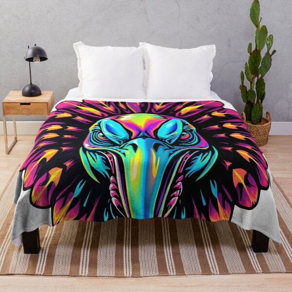 Item preview, Gobble Angry Turkey Face Psychedelic Prismatic Colors 3 designed and sold by webjmf.