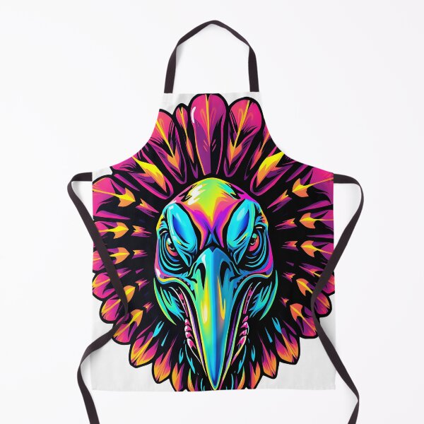 Item preview, Gobble Angry Turkey Face Psychedelic Prismatic Colors 3 designed and sold by webjmf.