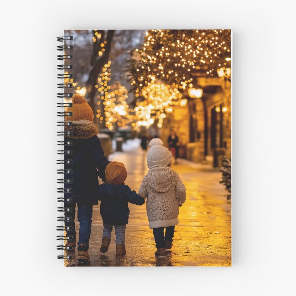 Aperçu de l'œuvre Des enfants font du lèche-vitrines pour leurs parents en Europe. créée et vendue par DigiCre8.