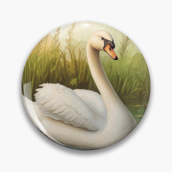 Item preview, Beautiful Swan Painting designed and sold by OtterComforts.