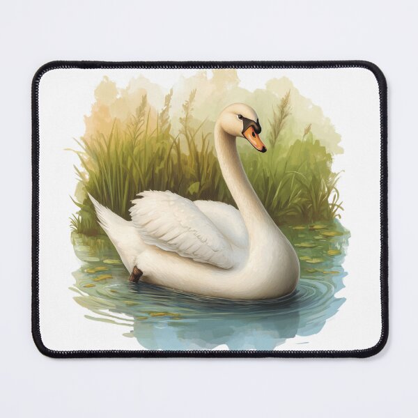 Item preview, Beautiful Swan Painting designed and sold by OtterComforts.