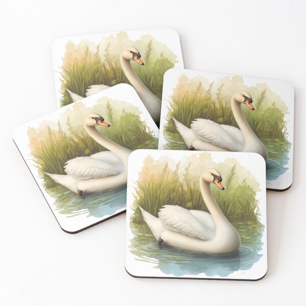 Item preview, Hermosa pintura de cisne designed and sold by OtterComforts.