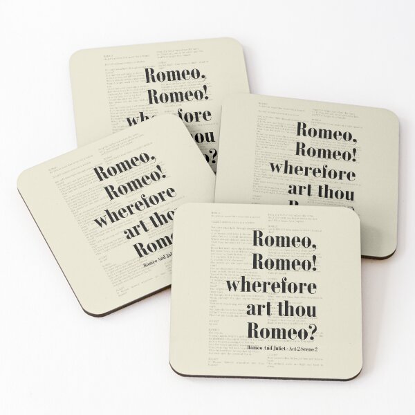 Item preview, Romeo and Juliet William Shakespeare Wherefore Art Thou designed and sold by kakarikihill.