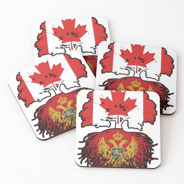 Item preview, Montenegro Montenegrin Canadian Canada Tree Roots Flag designed and sold by FlagX.