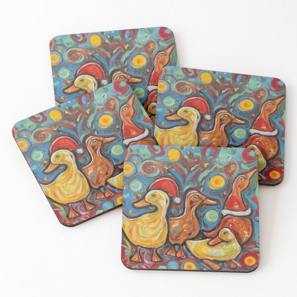 Item preview, Christmas Ducks in Festive Holiday Spirit | Colorful Christmas Ducks designed and sold by MissMutsie.