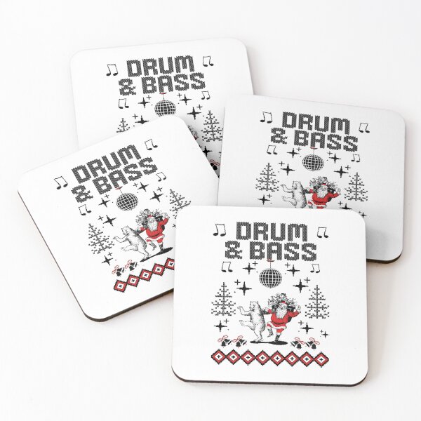 Item preview, DRUM AND BASS  - DNB Santa Dance (Black)  designed and sold by Discothreadz.
