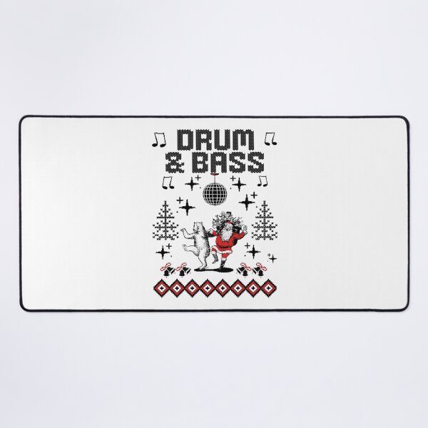 Item preview, DRUM AND BASS - DNB Santa Dance (Black) designed and sold by Discothreadz.