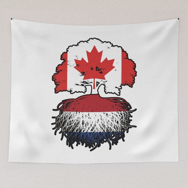 Item preview, Netherlands Dutch Canadian Canada Tree Roots Flag designed and sold by FlagX.