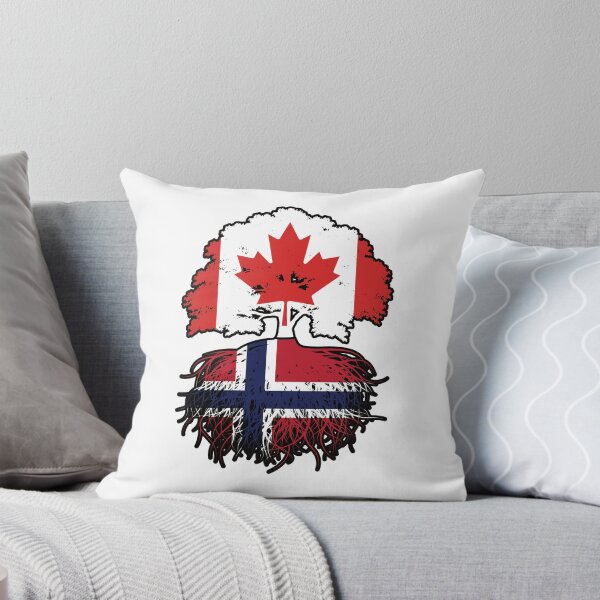 Item preview, Norway Norwegian Canadian Canada Tree Roots Flag designed and sold by FlagX.