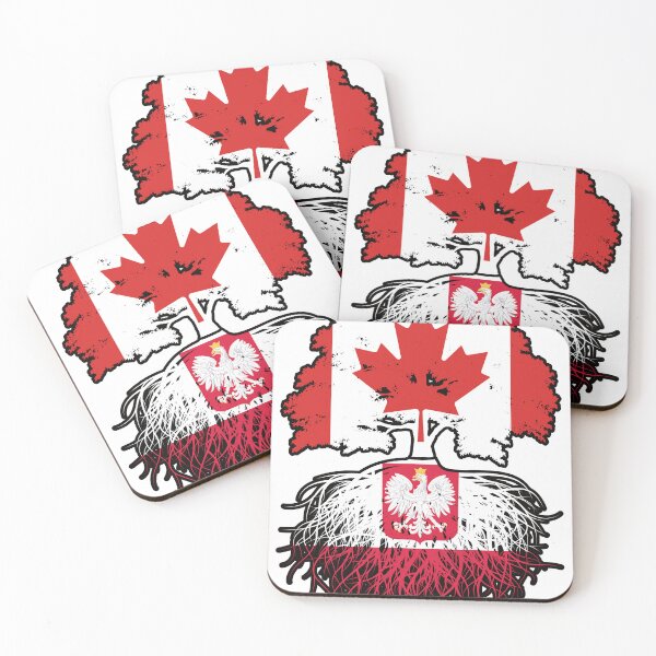 Item preview, Poland Polish Canadian Canada Tree Roots Flag designed and sold by FlagX.