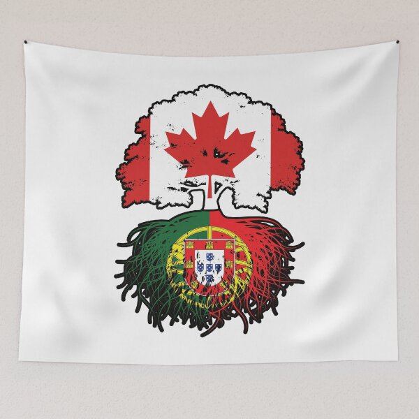Item preview, Portugal Portuguese Canadian Canada Tree Roots Flag designed and sold by FlagX.