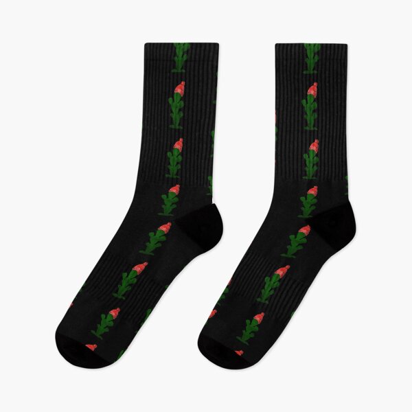 Item preview, Cactus with red winter snow hat in black designed and sold by Star58.