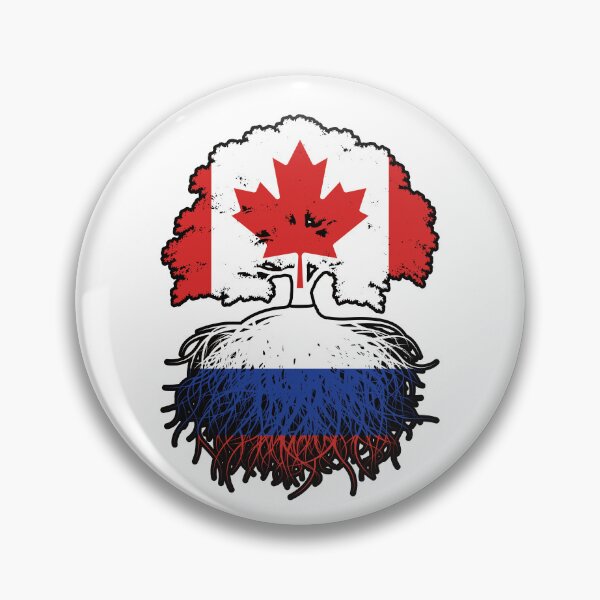 Artikelvorschau, Russland Russisch Kanadisch Kanada Baum Wurzeln Flagge entworfen und verkauft von FlagX.