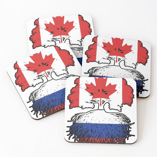 Item preview, Russia Russian Canadian Canada Tree Roots Flag designed and sold by FlagX.