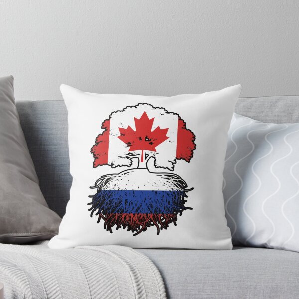 Item preview, Russia Russian Canadian Canada Tree Roots Flag designed and sold by FlagX.