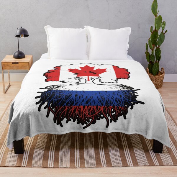 Item preview, Russia Russian Canadian Canada Tree Roots Flag designed and sold by FlagX.