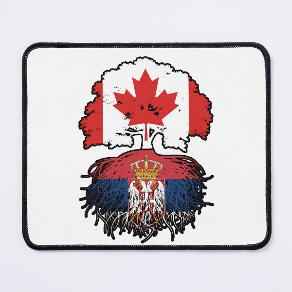 Item preview, Serbia Serbian Canadian Canada Tree Roots Flag designed and sold by FlagX.