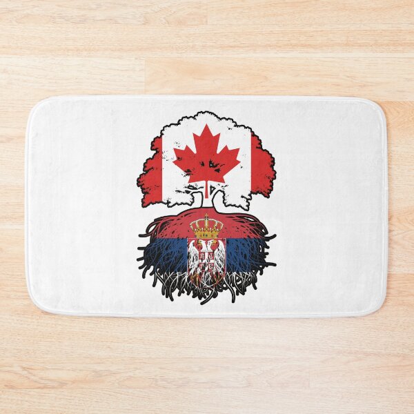 Item preview, Serbia Serbian Canadian Canada Tree Roots Flag designed and sold by FlagX.