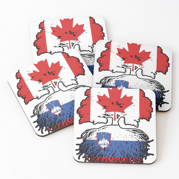 Item preview, Slovenia Slovenian Canadian Canada Tree Roots Flag designed and sold by FlagX.