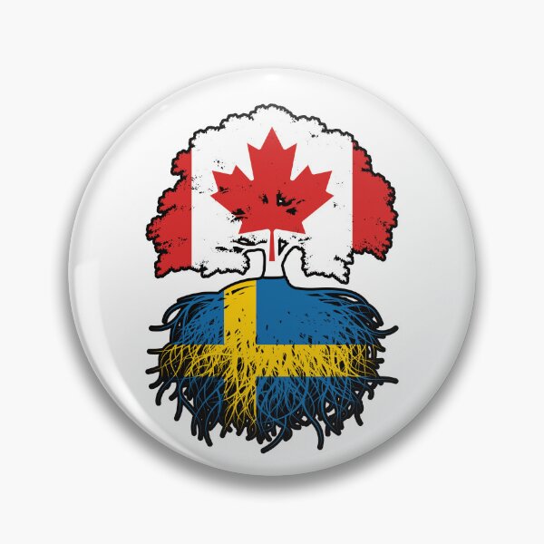 Item preview, Sweden Swedish Canadian Canada Tree Roots Flag designed and sold by FlagX.