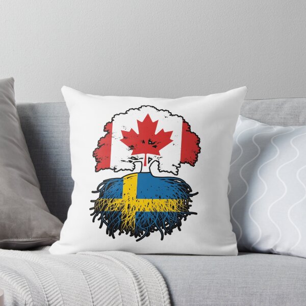 Item preview, Sweden Swedish Canadian Canada Tree Roots Flag designed and sold by FlagX.
