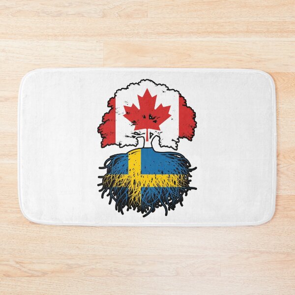 Item preview, Sweden Swedish Canadian Canada Tree Roots Flag designed and sold by FlagX.