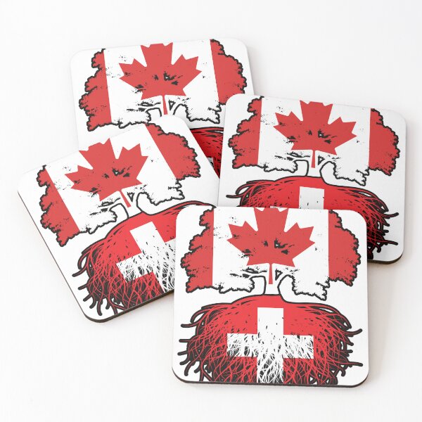 Item preview, Switzerland Swiss Canadian Canada Tree Roots Flag designed and sold by FlagX.