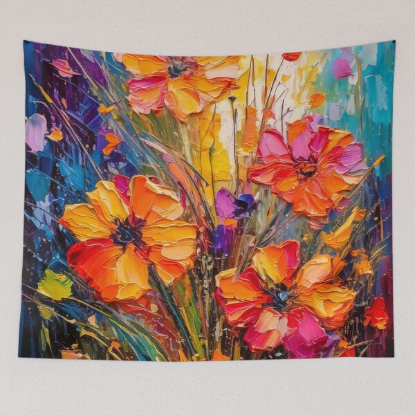 Item preview, Abstract Flowers designed and sold by ArtFactoryAI.