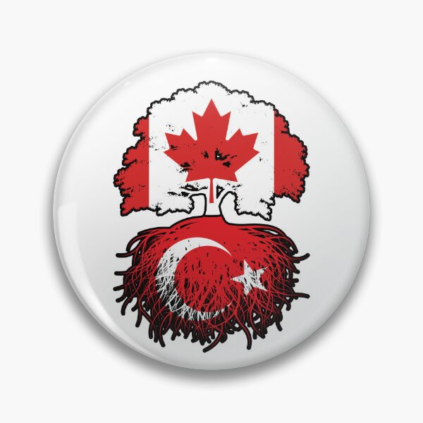Item preview, Turkey Turkish Canadian Canada Tree Roots Flag designed and sold by FlagX.