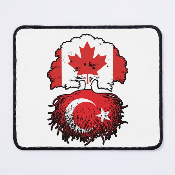 Item preview, Turkey Turkish Canadian Canada Tree Roots Flag designed and sold by FlagX.